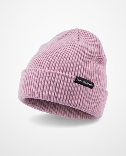 Pink Captain Merino Beanie – studiobilde forfra