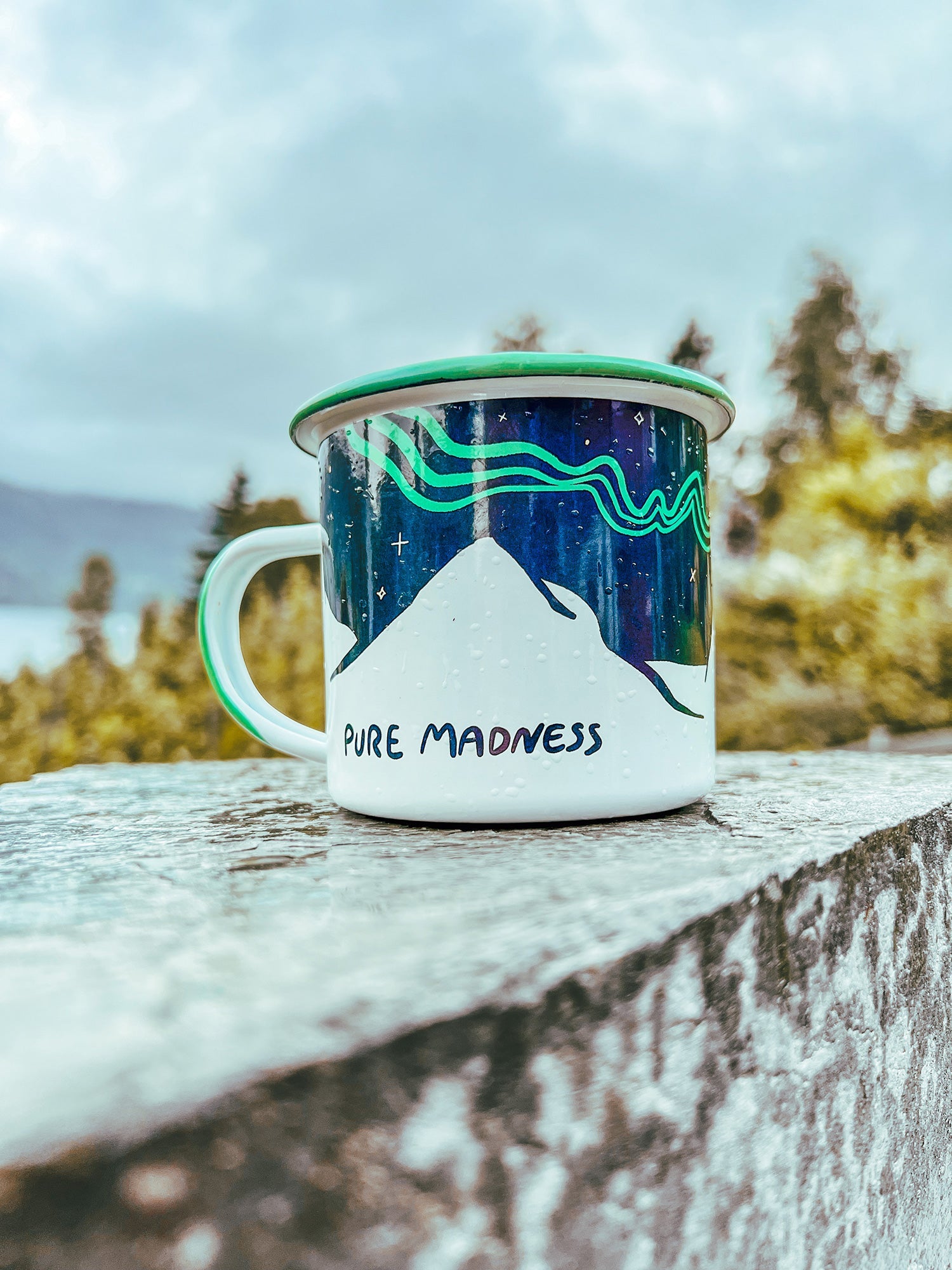 Aurora Enamel Mug - Pure Madness Apparel