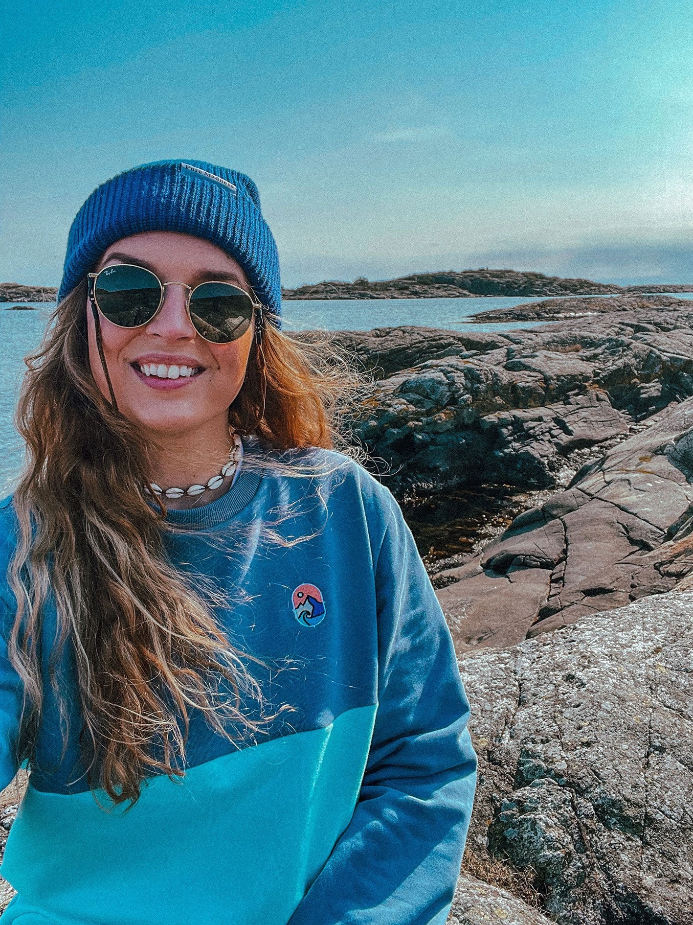 Blue Captain Merino Beanie - Pure Madness Apparel